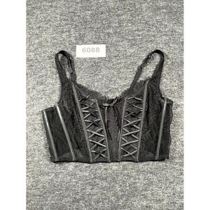 Victoria's Secret Dream Angels Corset Top Womens XL Black Wide Straps Wireless